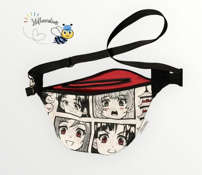 sac banane tissu japonais