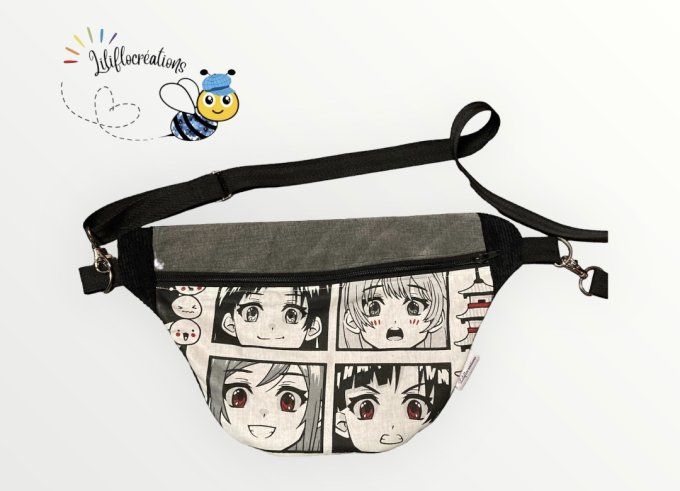 sac banane tissu japonais