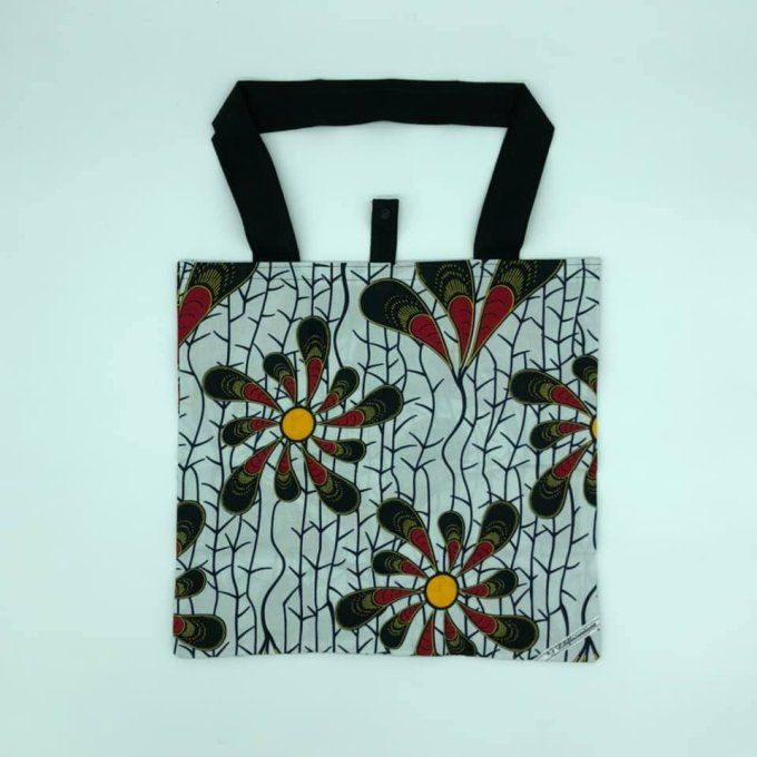 tote bag pliable wax fleurs